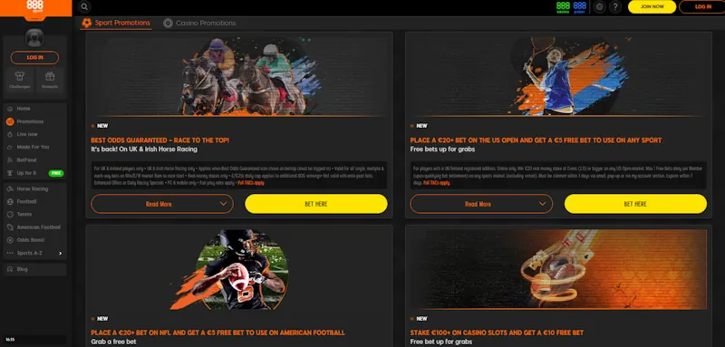 888poker Ongoing Offers screenshot