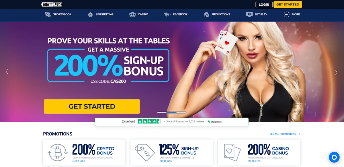 BetUS Screenshot