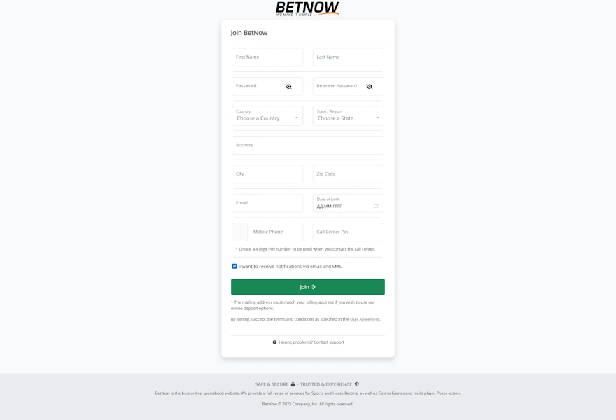 BetNow Casino Step-by-Step: Sign-Up, Deposit, Claim Screenshot
