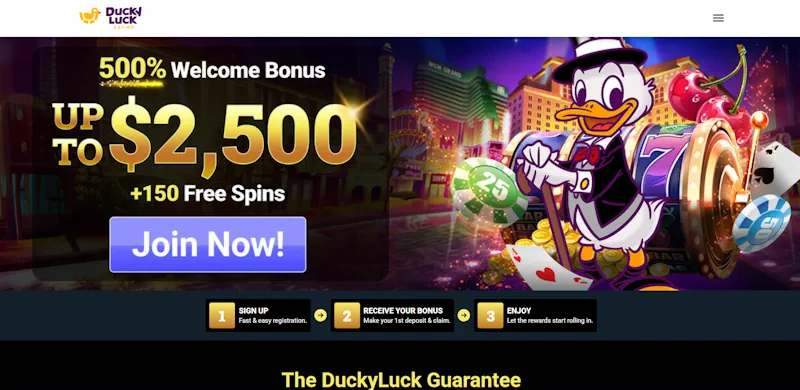 DuckyLuck Casino screenshot