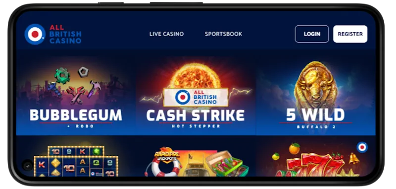 All British Casino Mobile Play screenshot