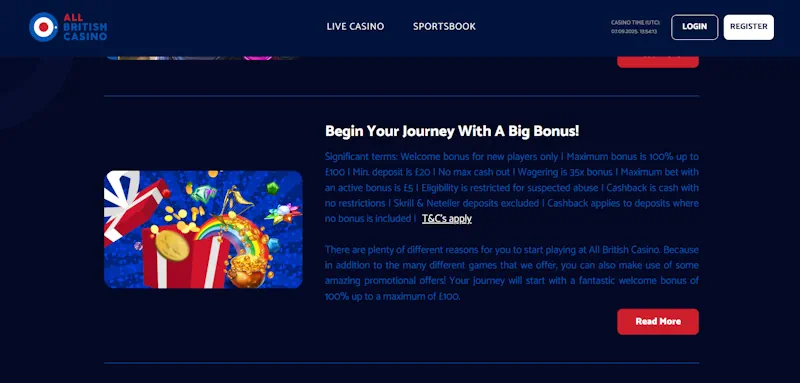 All British Casino screenshot