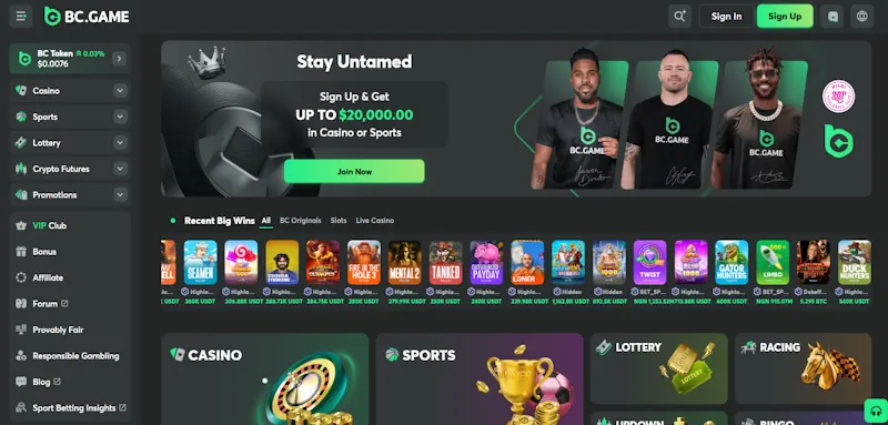BC.Game Casino screenshot