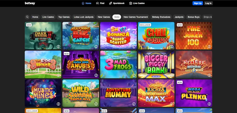 Betway Casino Slots screenshot
