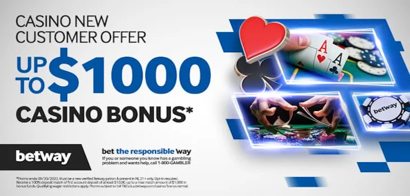 Betway Casino Welcome Bonus screenshot