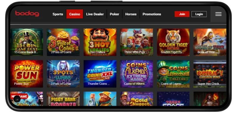 Bodog Casino Mobile Play screenshot