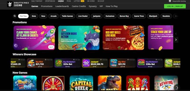 DraftKings Casino screenshot