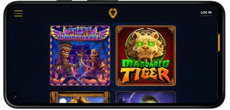 Golden Lion Casino Mobile Play screenshot