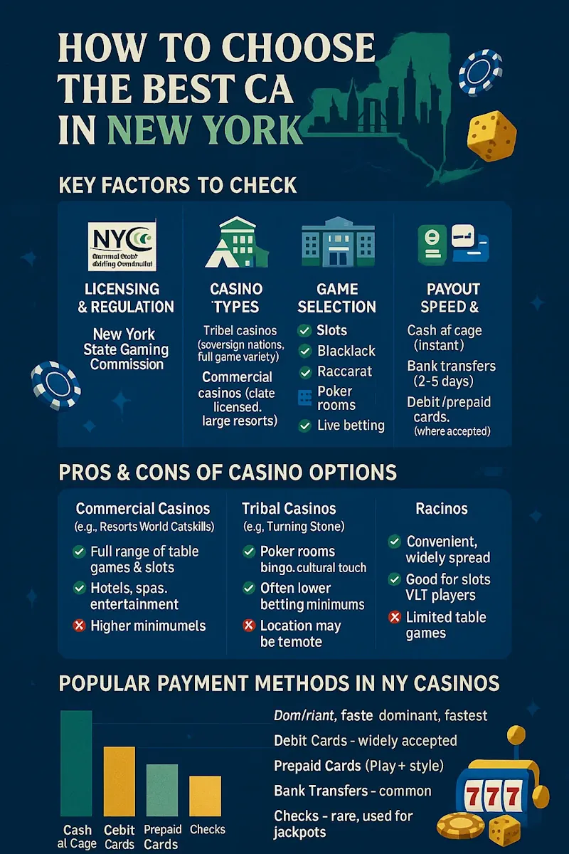 How to Choose the Best Casino in New York infographic