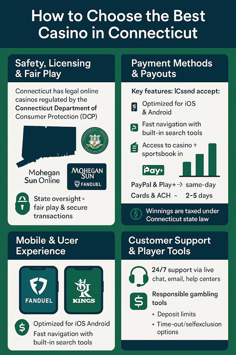 how to choose connecticut infographic