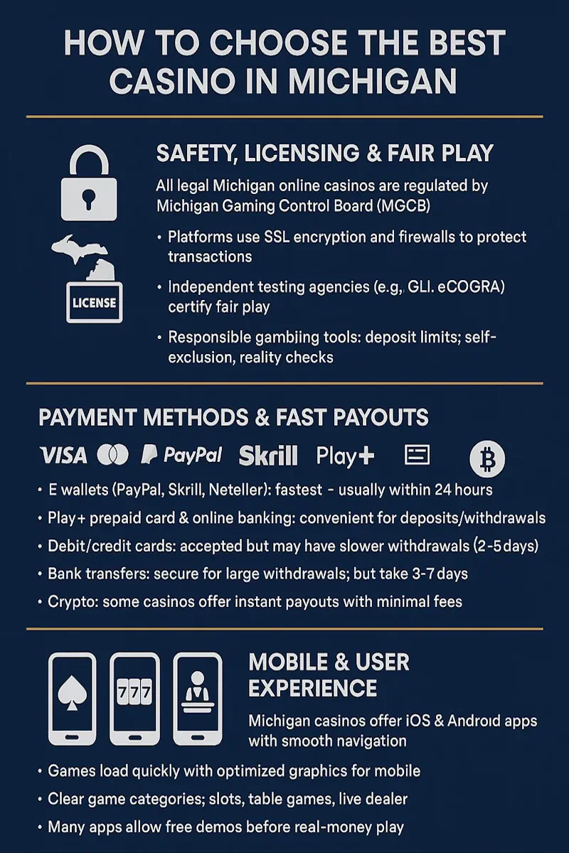 how to choose michigan infographic
