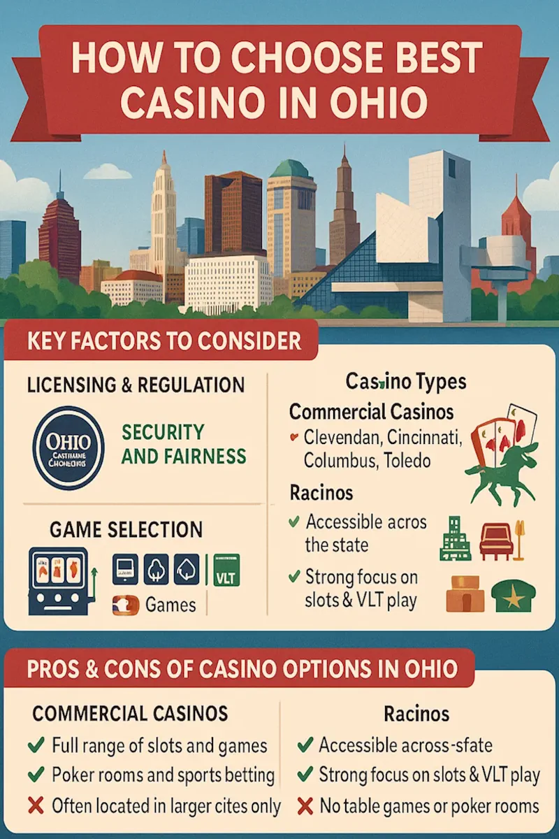 How to Choose the Best Casino in Ohio infographic