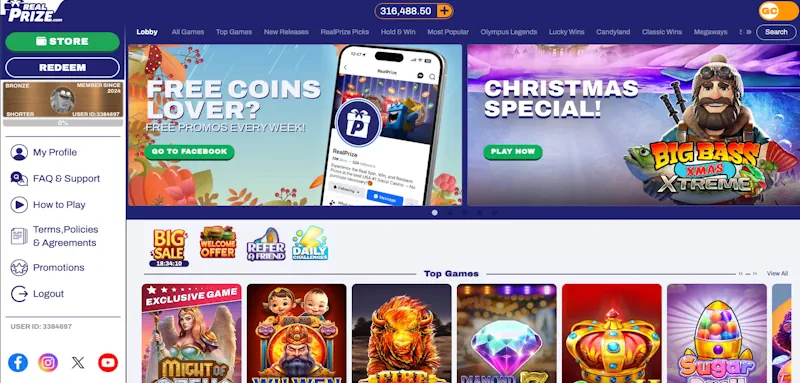 RealPrize Casino screenshot