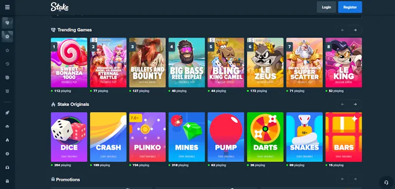 Stake Casino screenshot