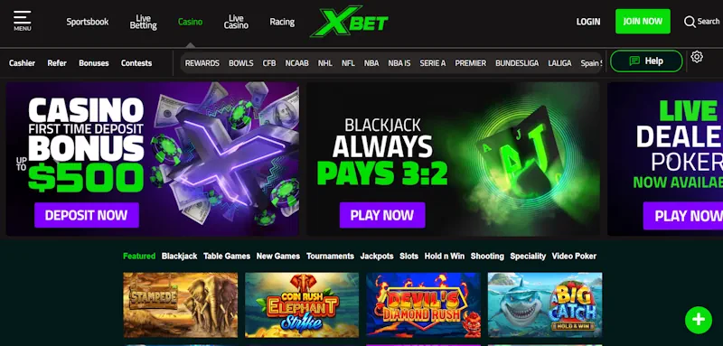 XBet Casino screenshot
