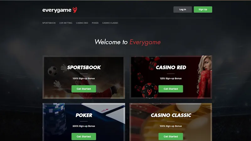 Everygame Casino screenshot