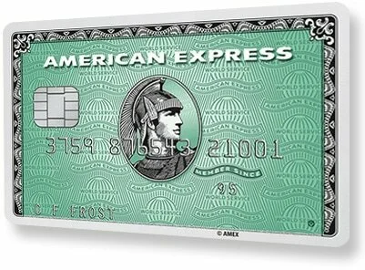 American Express Card at an angle