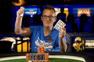 Boatman After Winning His First WSOP Gold Bracelet in 2013