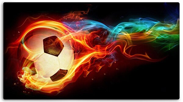 Flaming Soccer Ball