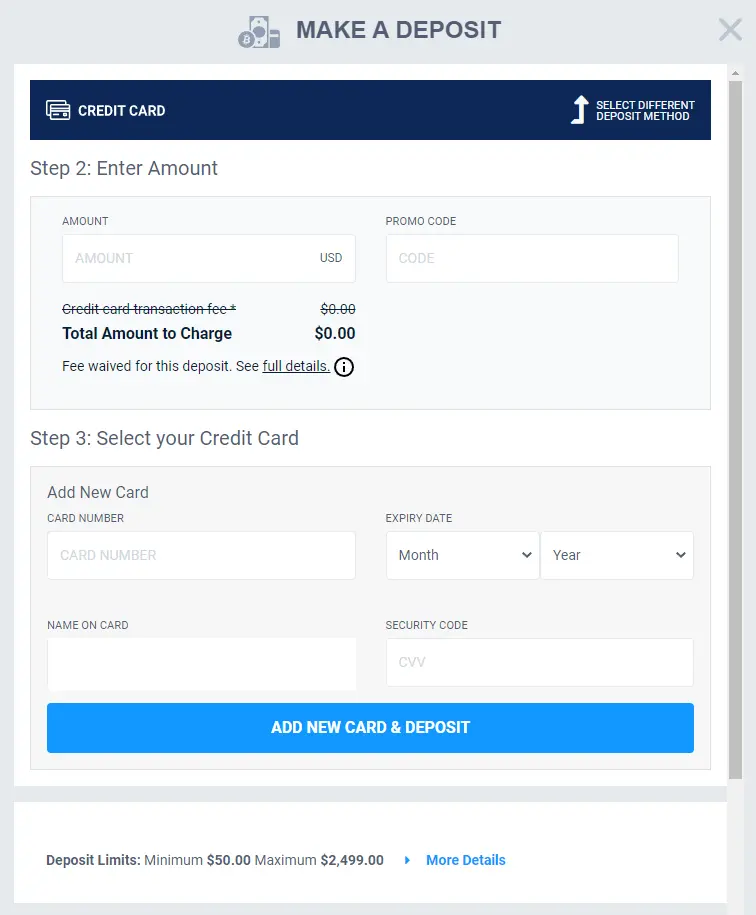 Visa Banking Menu